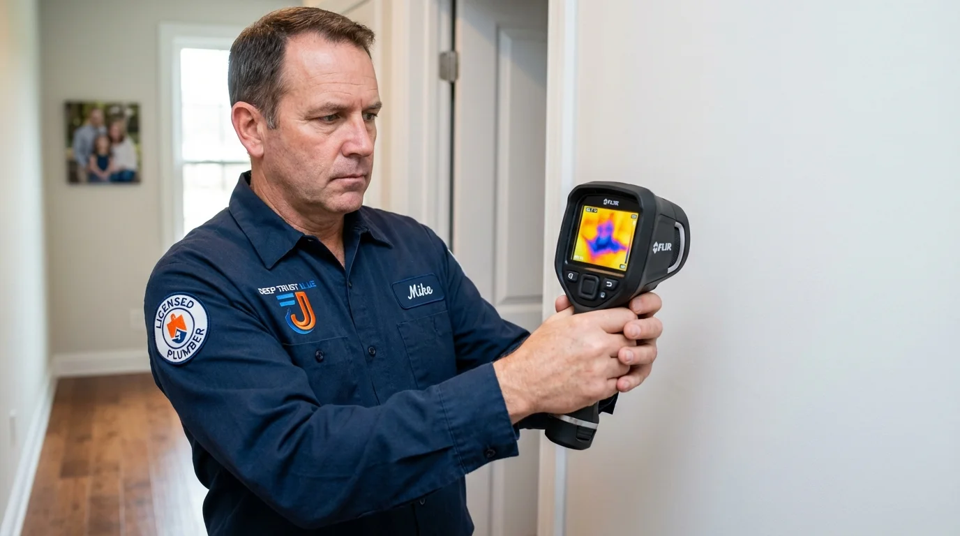 Thermal imaging leak detection by Johns Plumbing LLC in Daingerfield